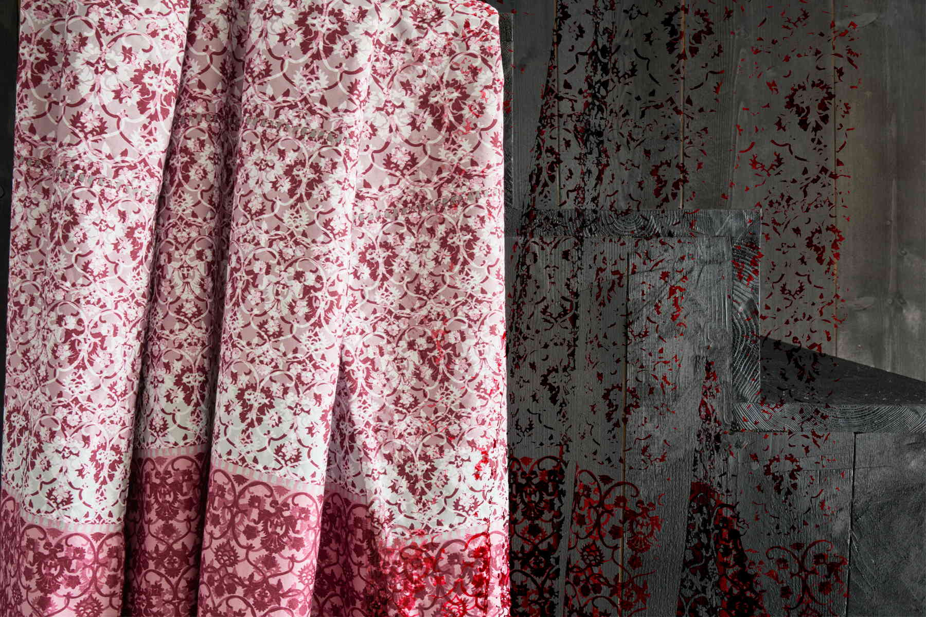 Ornamentale Bettwaesche allover, © Eva Kemmler Textildesign